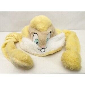 Looney Tunes Lola Bunny Plush Ear Flapper Squeezable Hat Six Flags Georgia